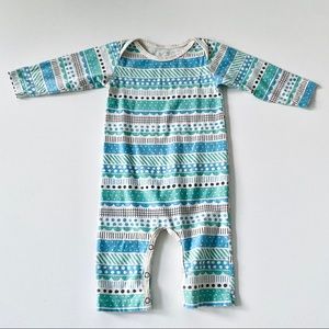 Winter Water Factory Blue Printed Onesie